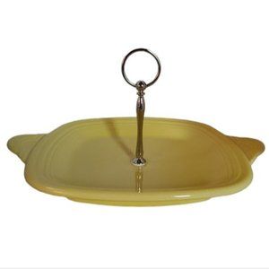 Fiestaware Fiesta Single Tier SERVING Server Plate Dish Plater Sunflower CERAMIC